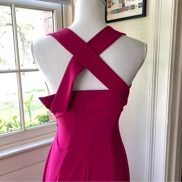 L.K. Bennett Dress Fuchsia Women's Size 2 - Picture 4 of 11